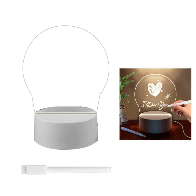 GlowWrite LED Message Night Light